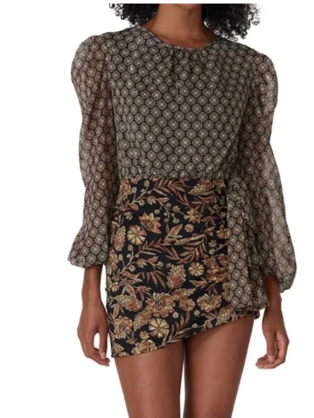 MISA Los Angeles Amber Paisley Print Dress size 4